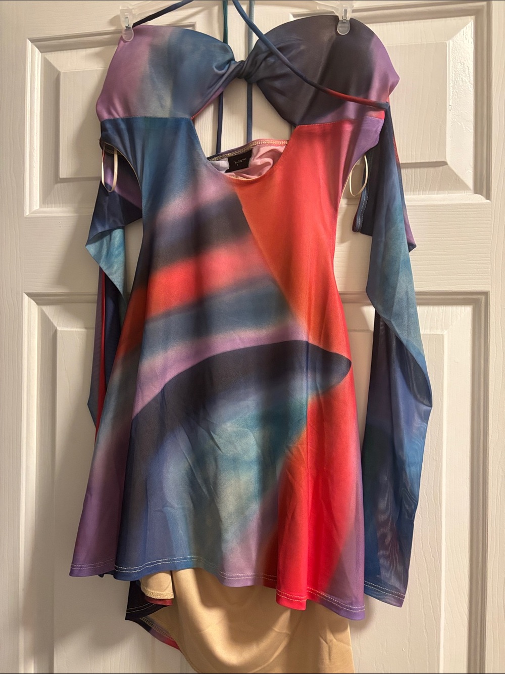 Multicolor Cutout Dress